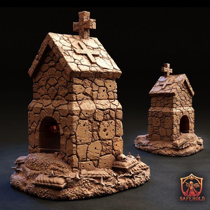 Sanctum Bunker SafeHold – grimdark teren do gier bitewnych Trench Crusade 28-32mm