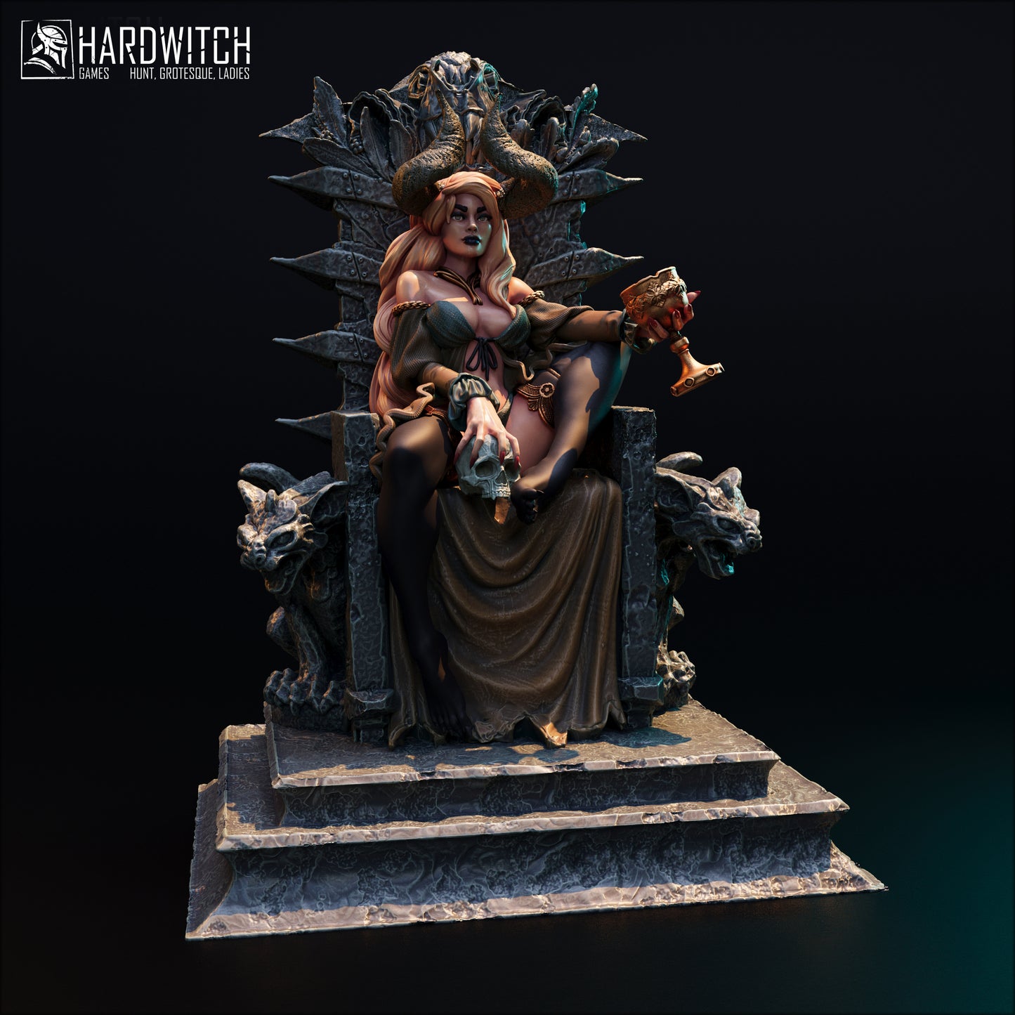 Figurka Fortada Astra – HardWitch Games | demonica na tronie | miniatura kolekcjonerska 32 mm / 75 mm / 100 mm