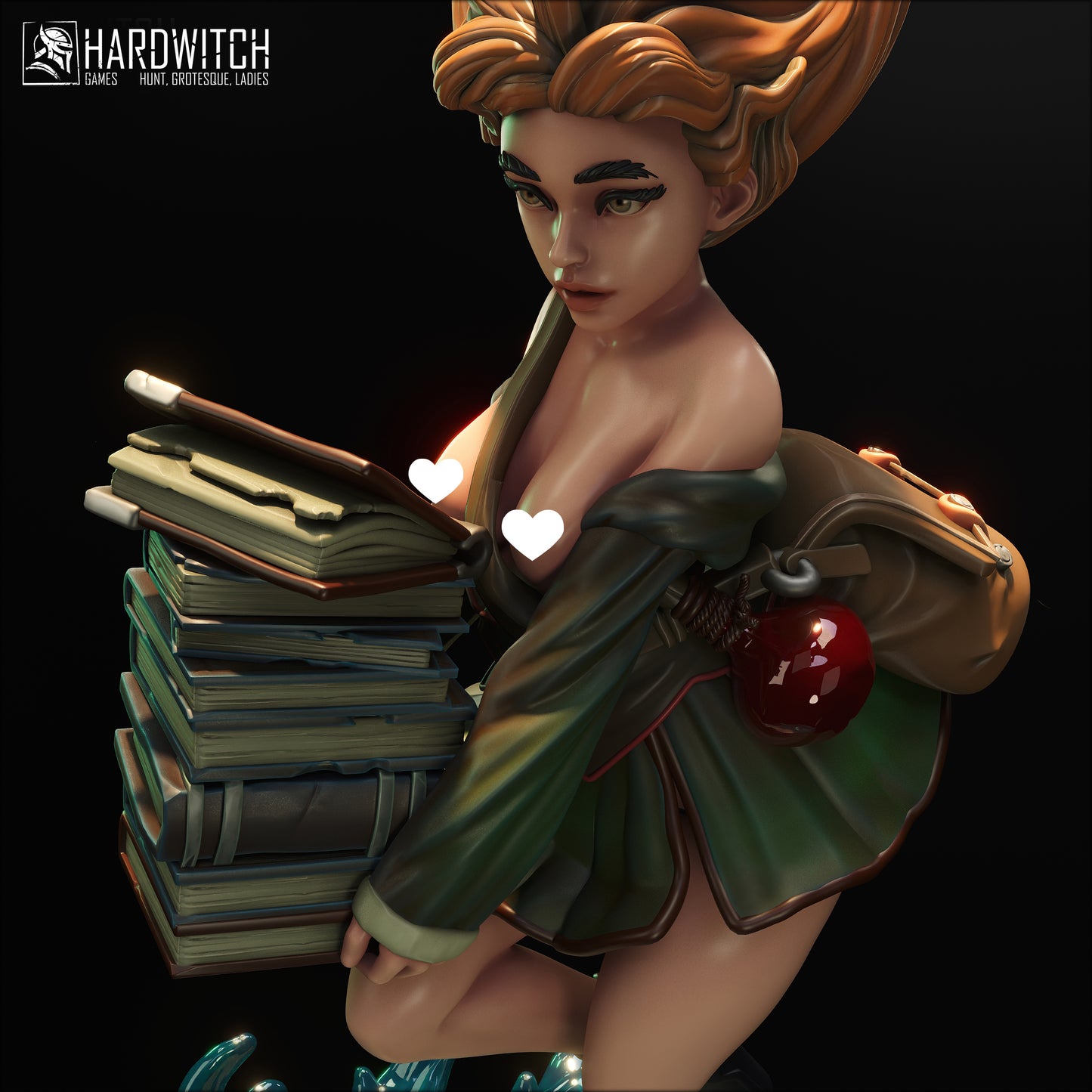 Figurka Kamila Sarada – Fortuna Magica | czarownica–uczennica fantasy | miniatura kolekcjonerska 75 mm / 120 mm (HardWitch Games)