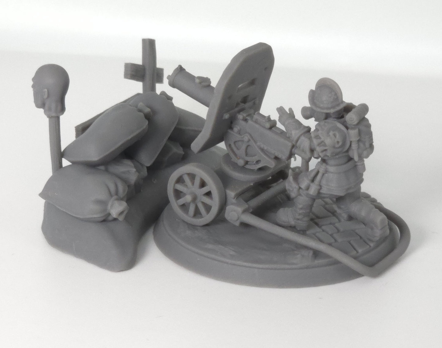 Papal State – Field Gun Emplacement – Trench Crusade – teren bitewny 32mm