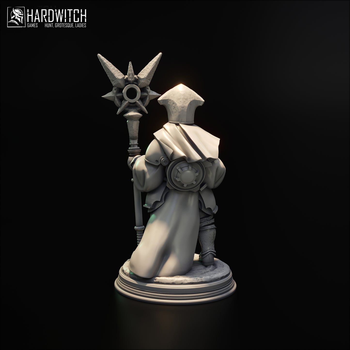 Priest grimdark figurka Trench Crusade 32 mm widok przód