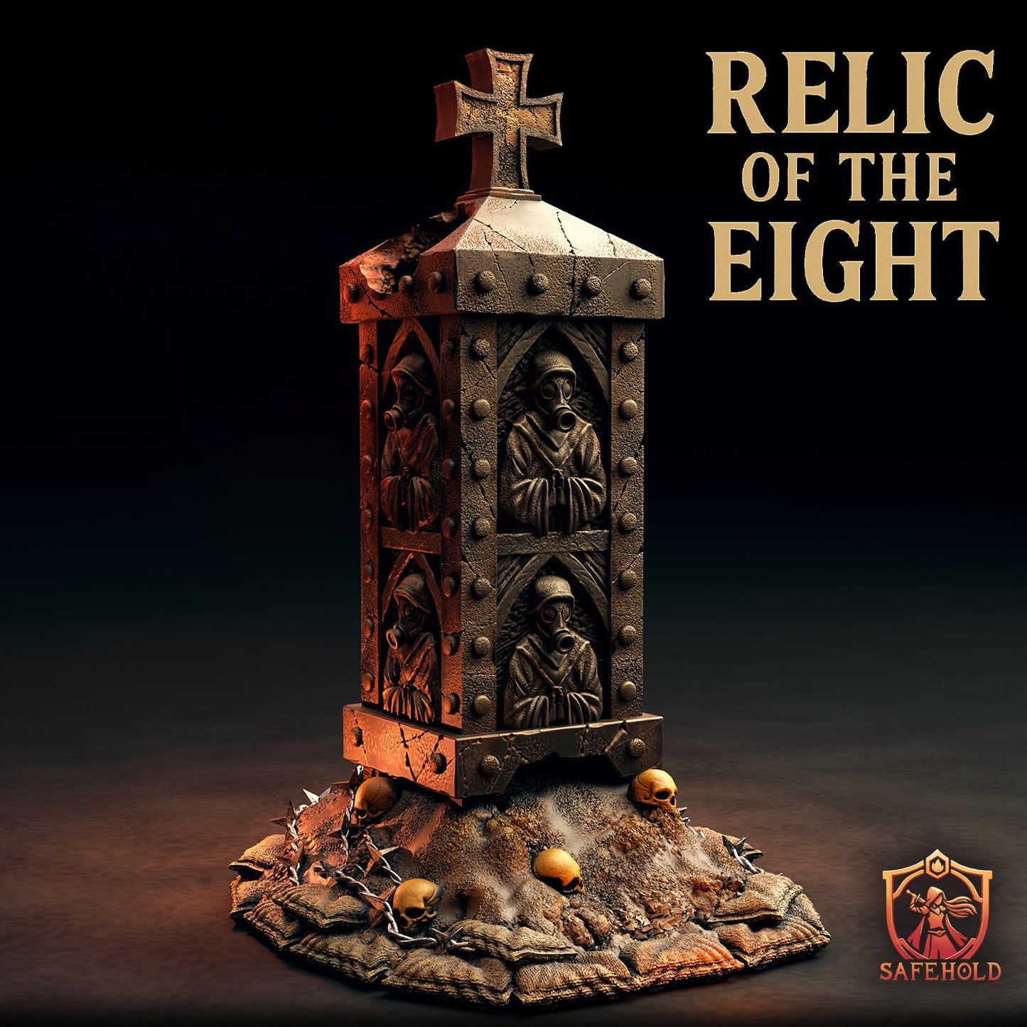 Relic of the Eight – grimdark dice tower i teren do gier Trench Crusade | SafeHold