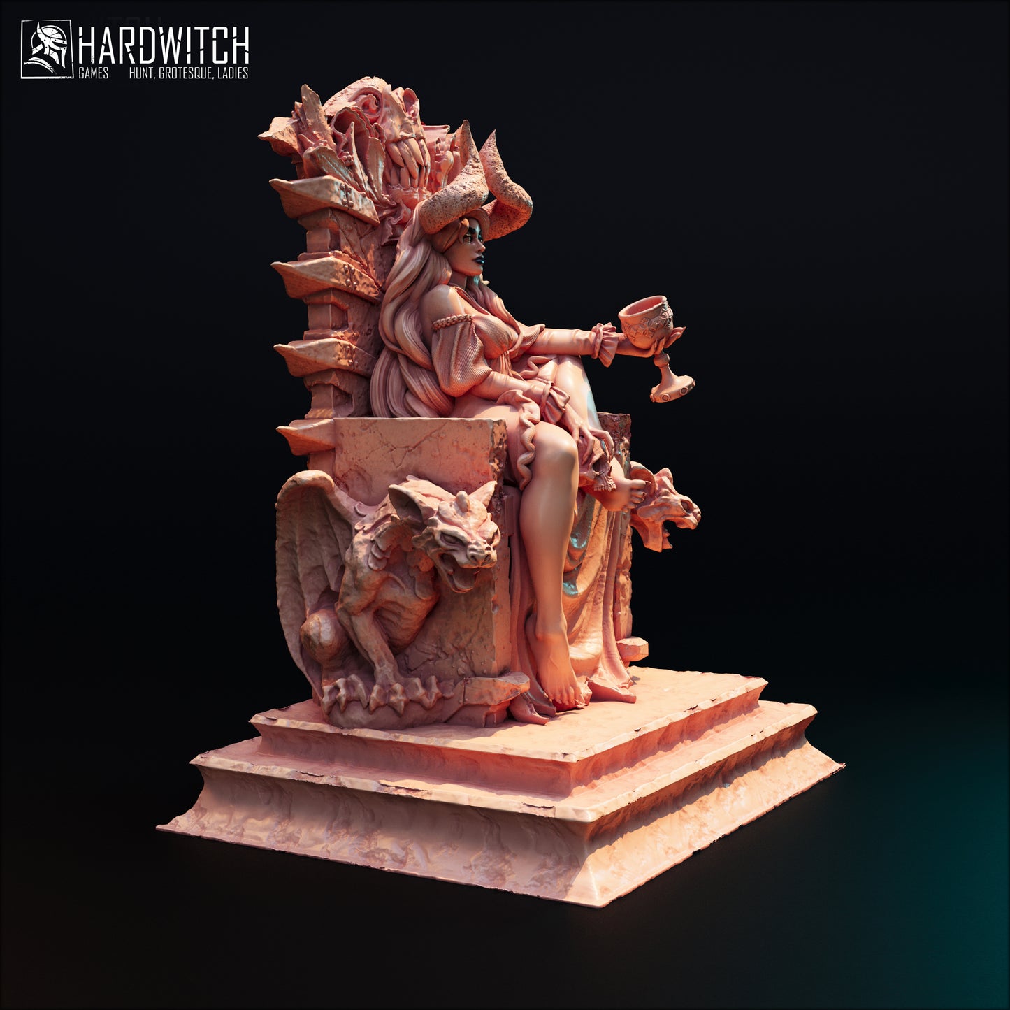 Figurka Fortada Astra – HardWitch Games | demonica na tronie | miniatura kolekcjonerska 32 mm / 75 mm / 100 mm