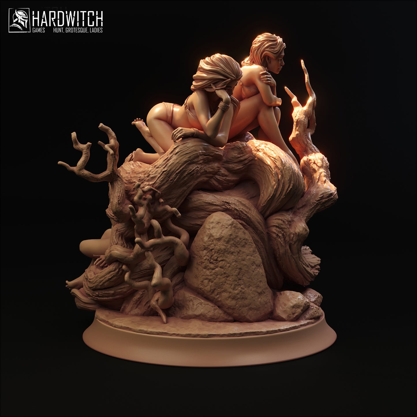 Figurka Nymphs Diorama – Magarid Forest | diorama fantasy z nimfami | miniatura kolekcjonerska 32 mm / 75 mm / 100 mm (HardWitch Games)