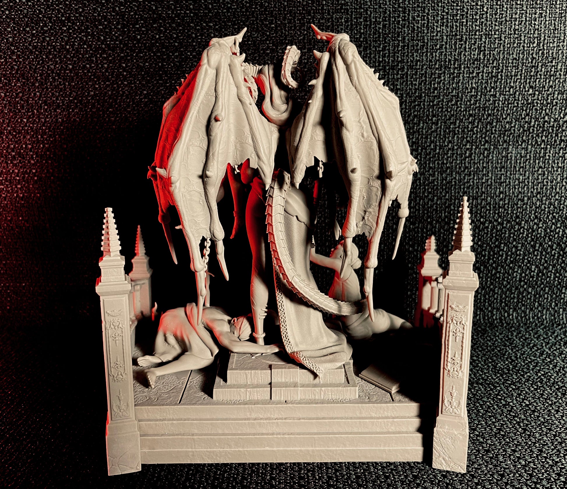 The Blood Feast – pełna scena rytuału, figurka fantasy od Black Bird Miniatures