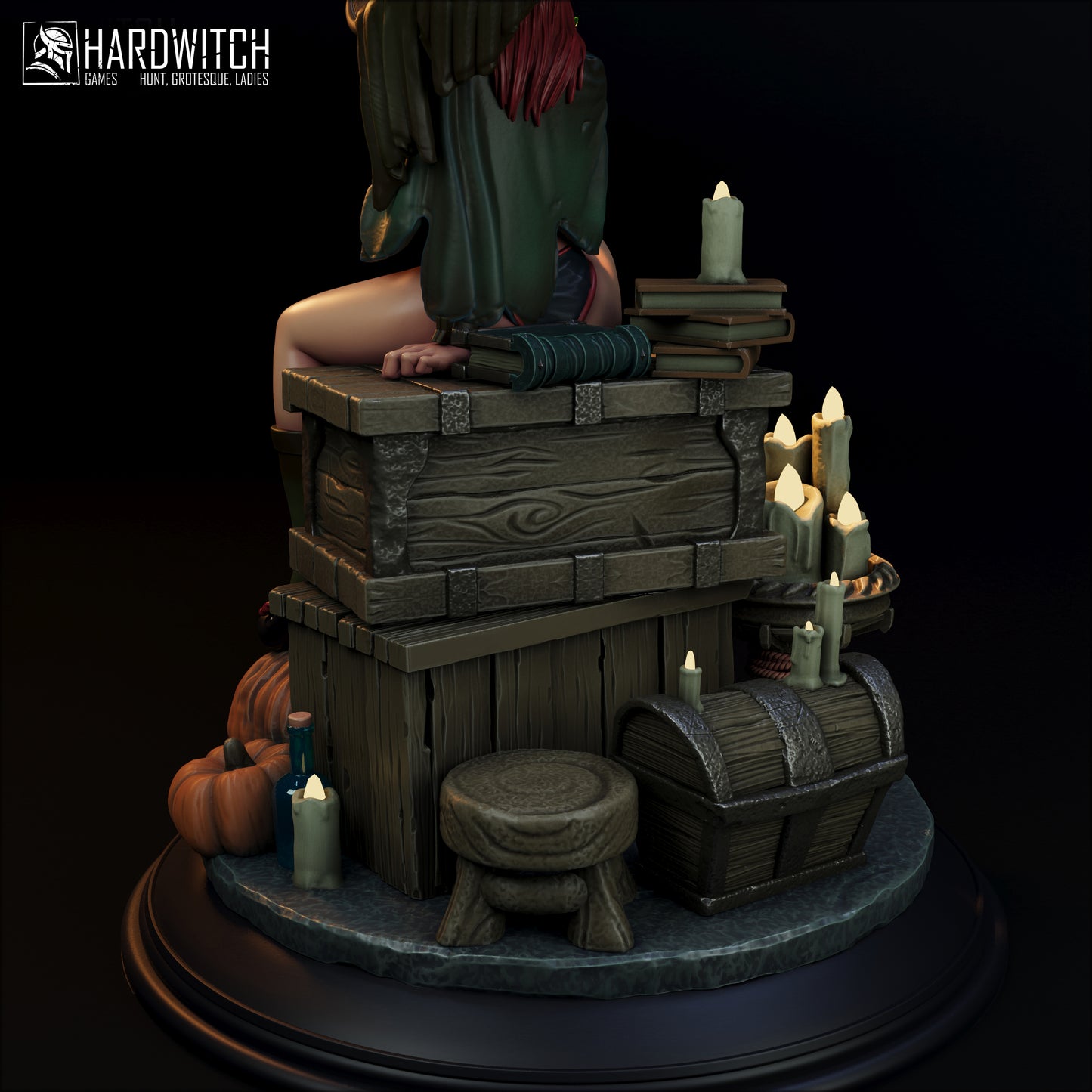 Figurka Kidah Brown – Fortuna Magica | czarownica fantasy | miniatura kolekcjonerska 75 mm / 120 mm (HardWitch Games)