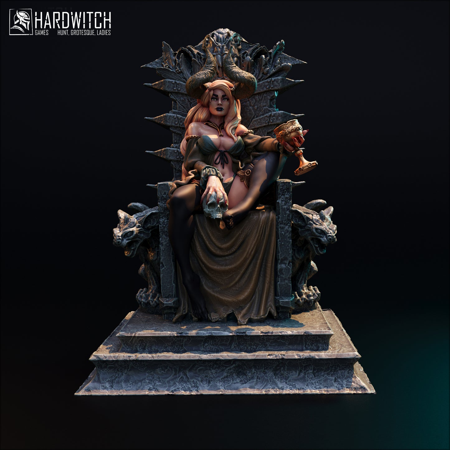 Figurka Fortada Astra – HardWitch Games | demonica na tronie | miniatura kolekcjonerska 32 mm / 75 mm / 100 mm