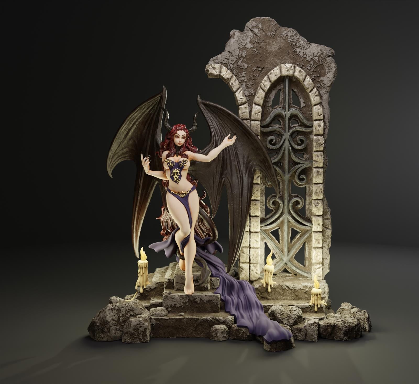 Succubus – dark fantasy figurka 3D z kolekcji Monstrous Beauty
