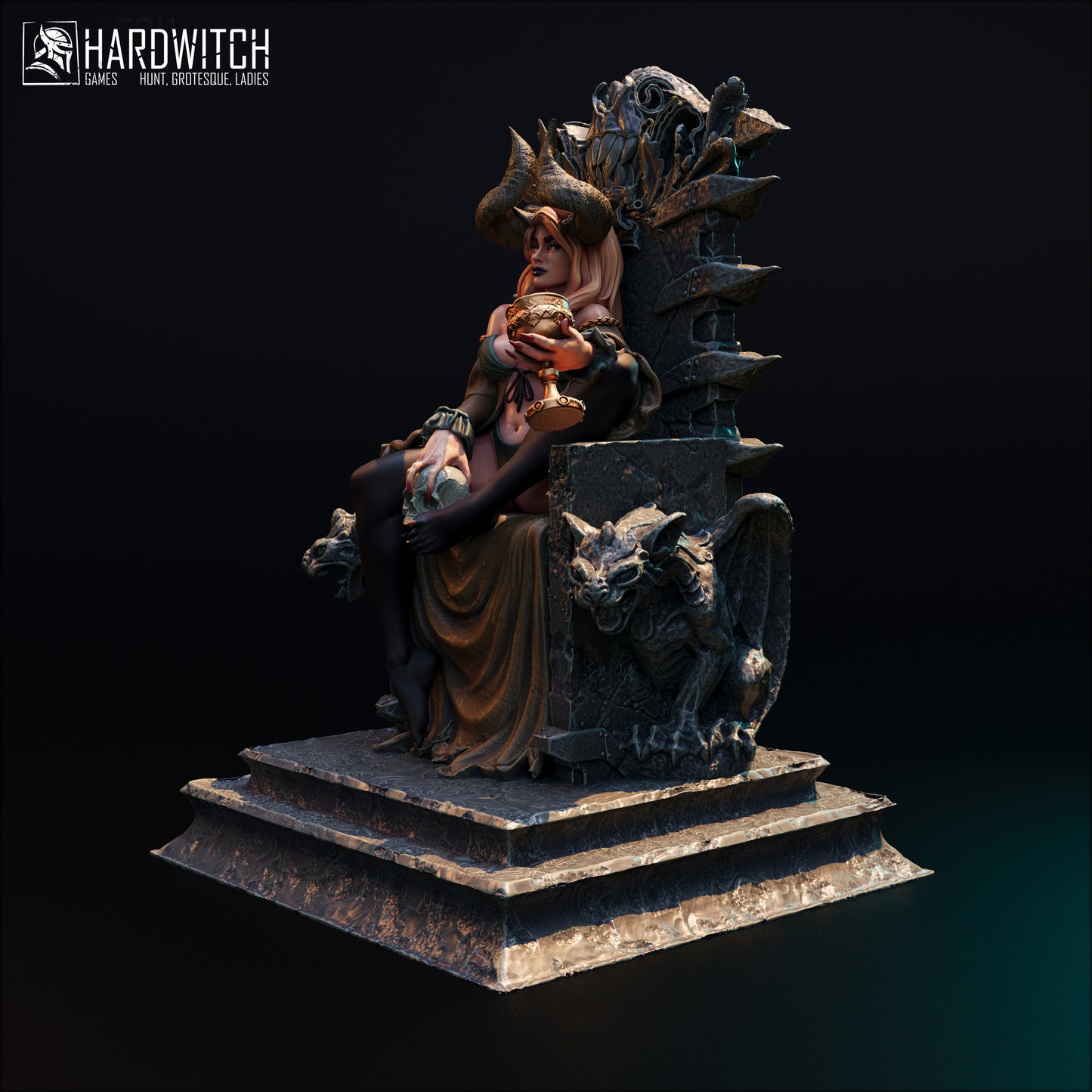 Figurka Fortada Astra – HardWitch Games | demonica na tronie | miniatura kolekcjonerska 32 mm / 75 mm / 100 mm