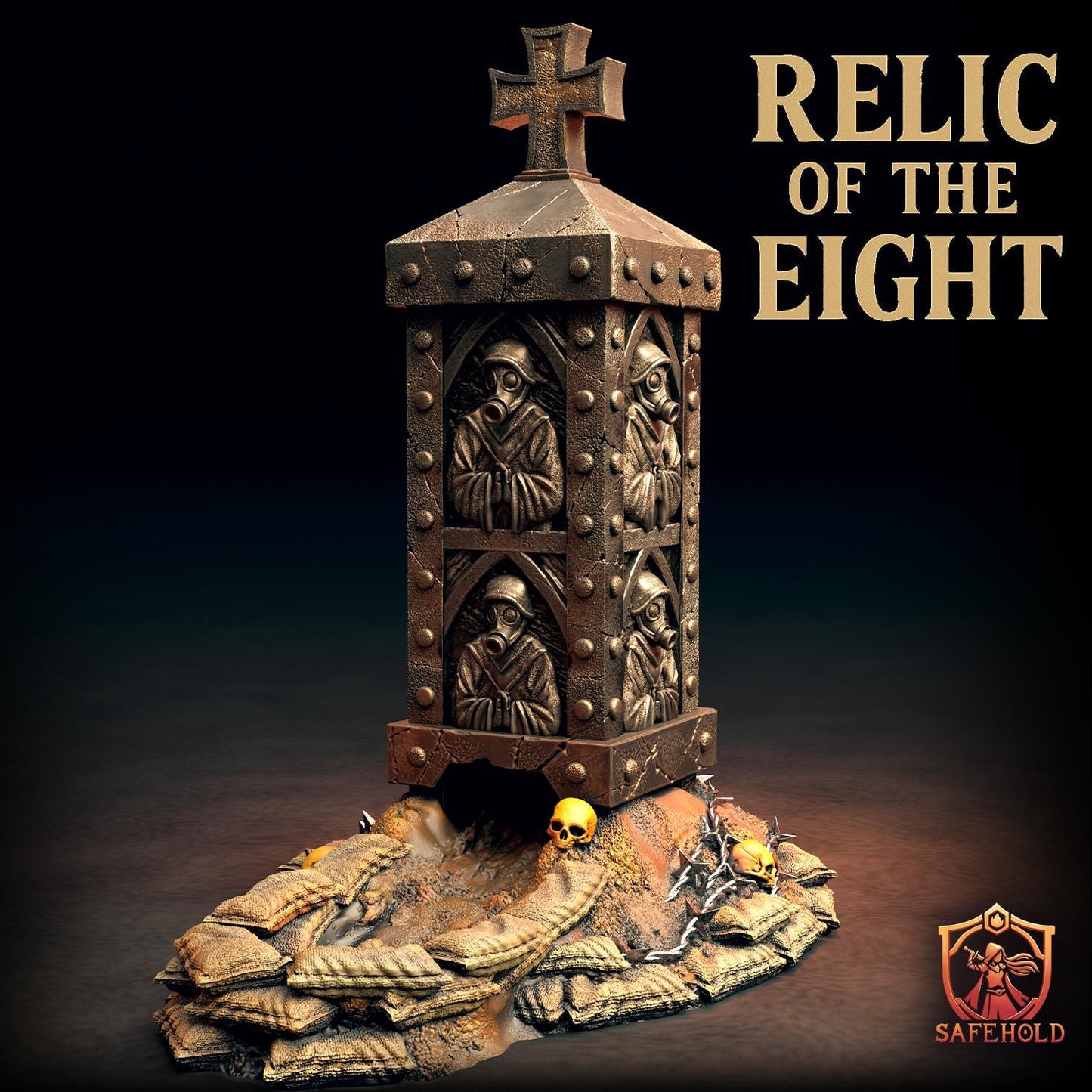 Relic of the Eight – grimdark dice tower i teren do gier Trench Crusade | SafeHold