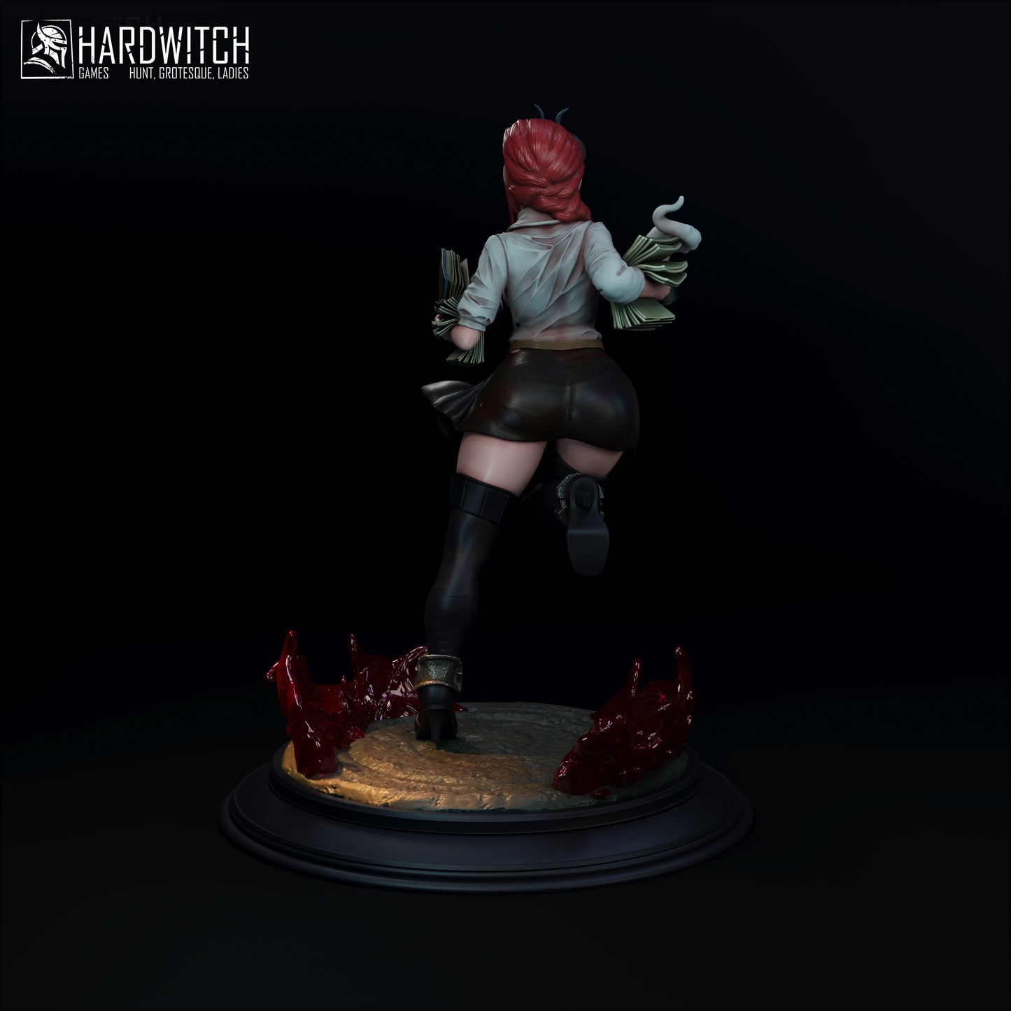 Figurka Lilith Arkane – Fortuna Magica | demoniczna bibliotekarka fantasy | miniatura kolekcjonerska 32 mm / 75 mm / 120 mm (HardWitch Games)