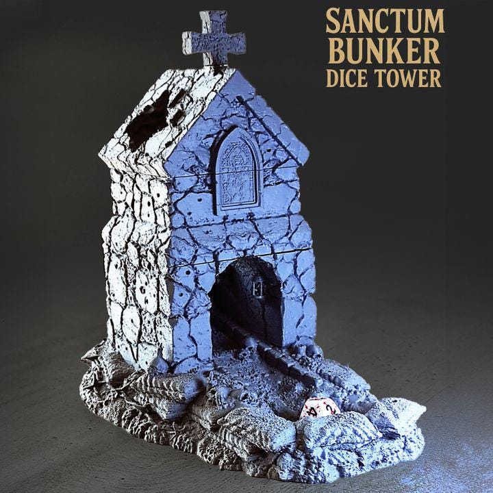 Sanctum Bunker – Dice Tower do gier bitewnych Trench Crusade 28-32mm | SafeHold