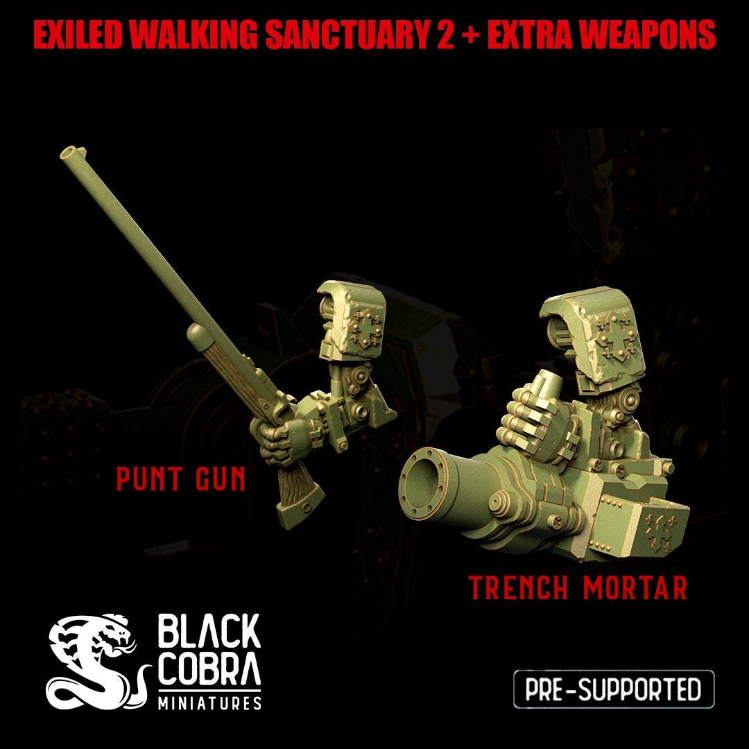 Walking Sanctuary – grimdark mech do Trench Crusade 28-32mm | Black Cobra Miniatures