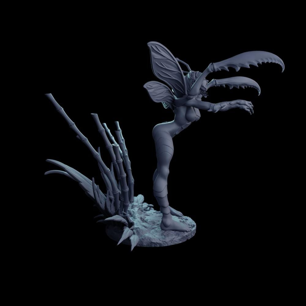 Hiereia Mantis – figurka dark fantasy 3D od Mythologic Arts