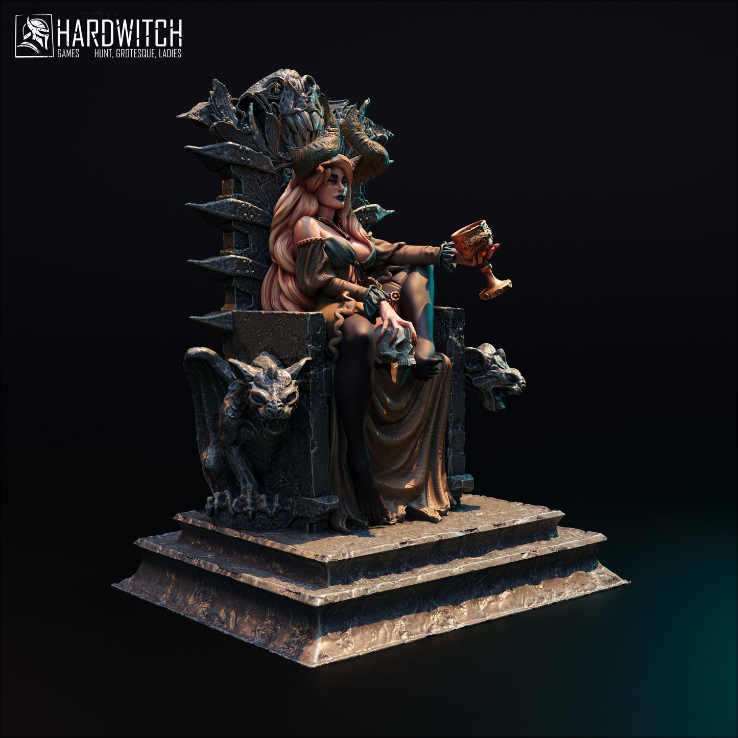 Figurka Fortada Astra – HardWitch Games | demonica na tronie | miniatura kolekcjonerska 32 mm / 75 mm / 100 mm