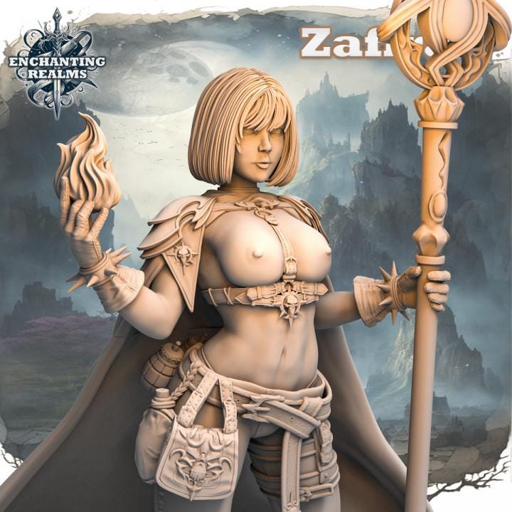 Figurka Zafira – arcymagini z Enchanting Realms 180 mm, widok z przodu