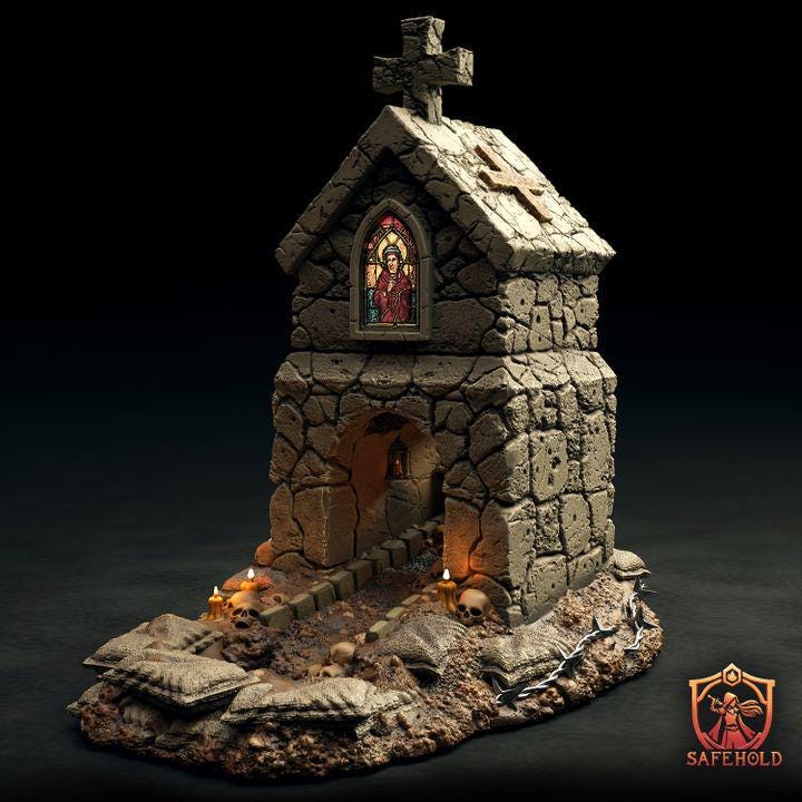 Sanctum Bunker – Dice Tower do gier bitewnych Trench Crusade 28-32mm | SafeHold