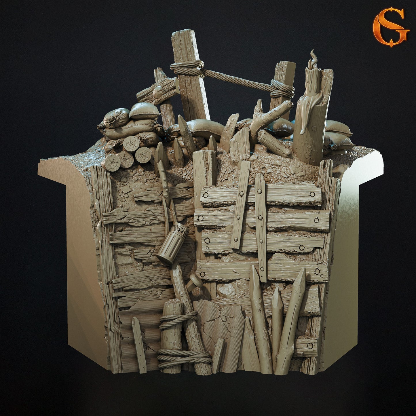 Modularne Okopy 3D do Trench Crusade – Sol Good Creations | Tereny do bitewniaków