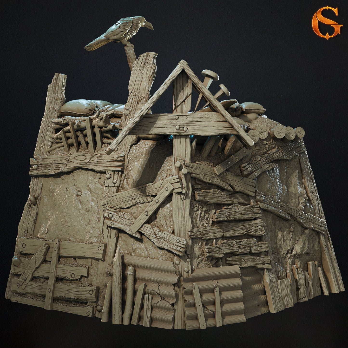 Modularne Okopy 3D do Trench Crusade – Sol Good Creations | Tereny do bitewniaków
