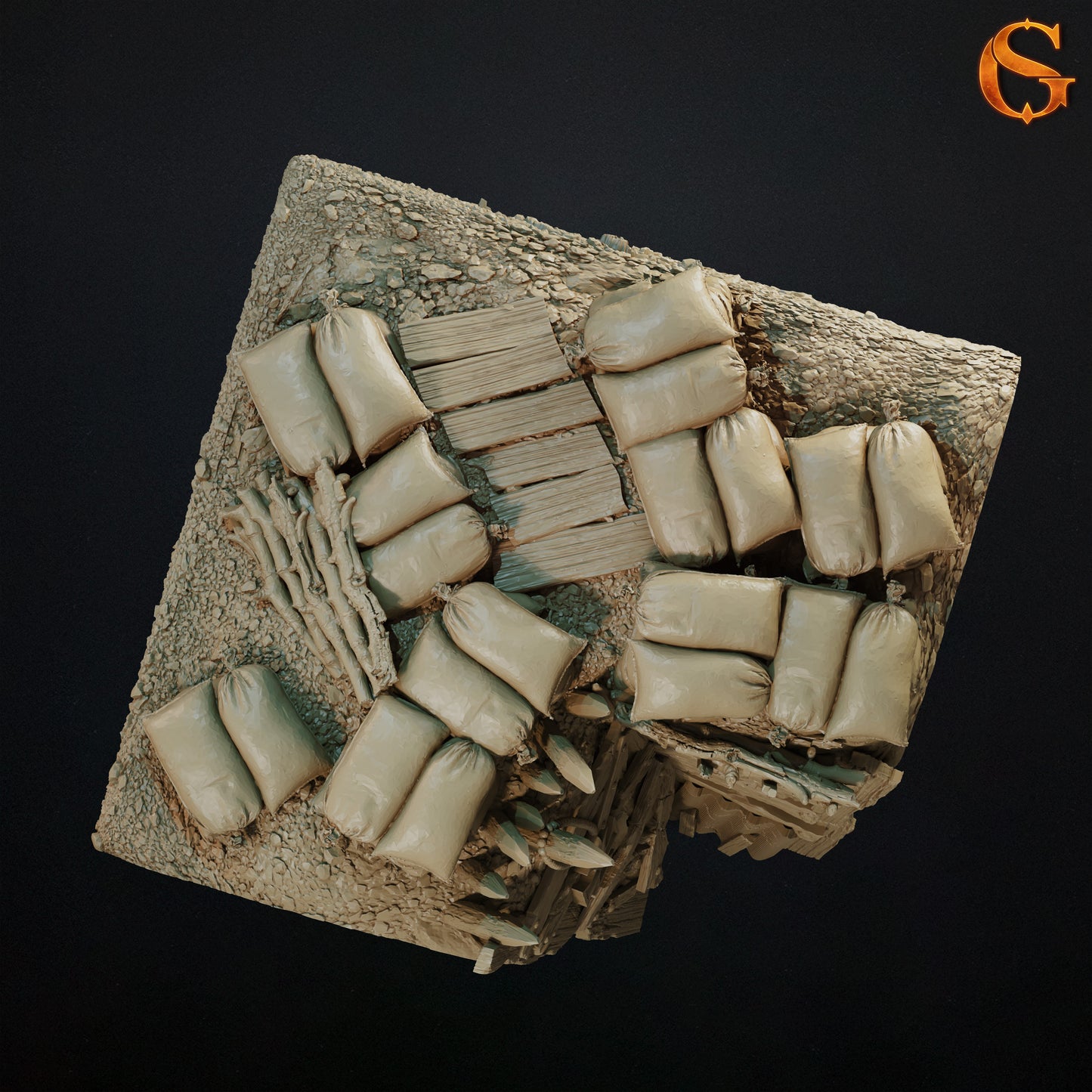 Modularne Okopy 3D do Trench Crusade – Sol Good Creations | Tereny do bitewniaków