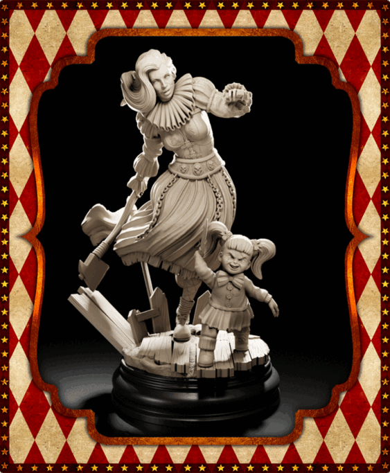 Aradia – figurka w stylu mrocznego cyrku, Black Bird Miniatures