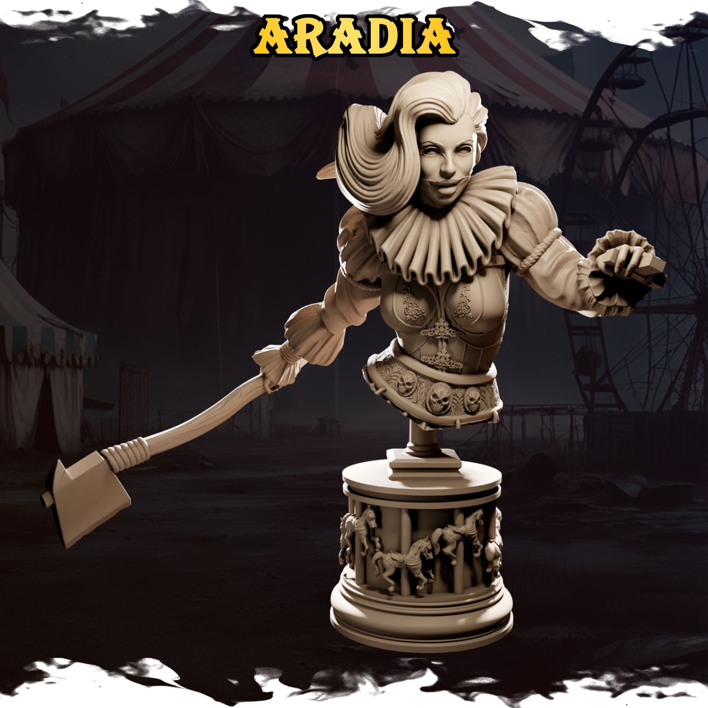 Aradia – figurka w stylu mrocznego cyrku, Black Bird Miniatures
