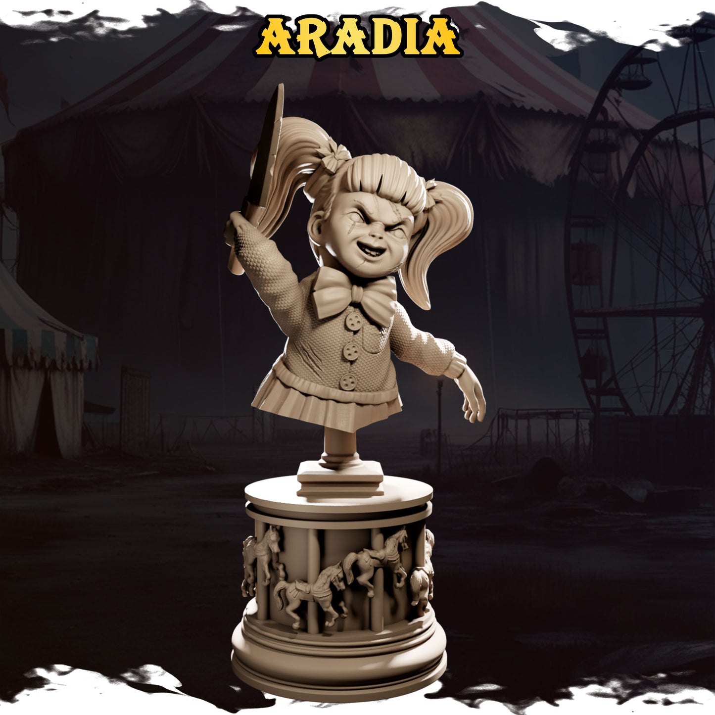 Aradia – figurka w stylu mrocznego cyrku, Black Bird Miniatures