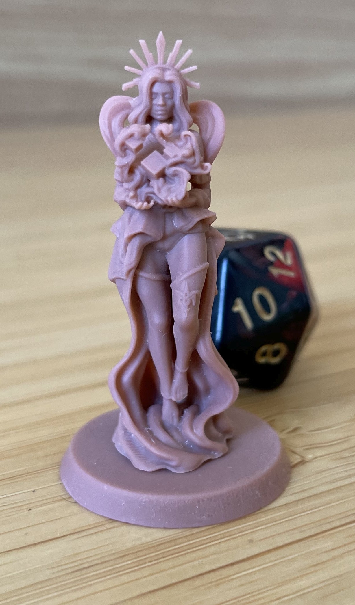 Aurora painted fantasy cleric miniature 75mm by Black Bird Miniatures