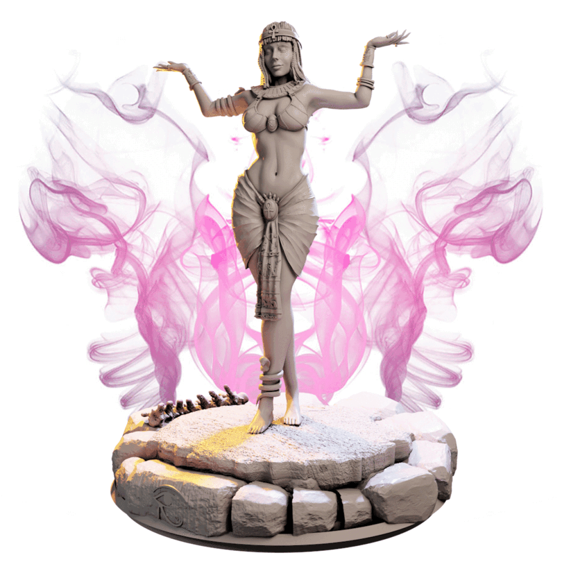 Aya – Kapłanka Pustyni — figurka w pozycji modlitewnej, skala 32 mm