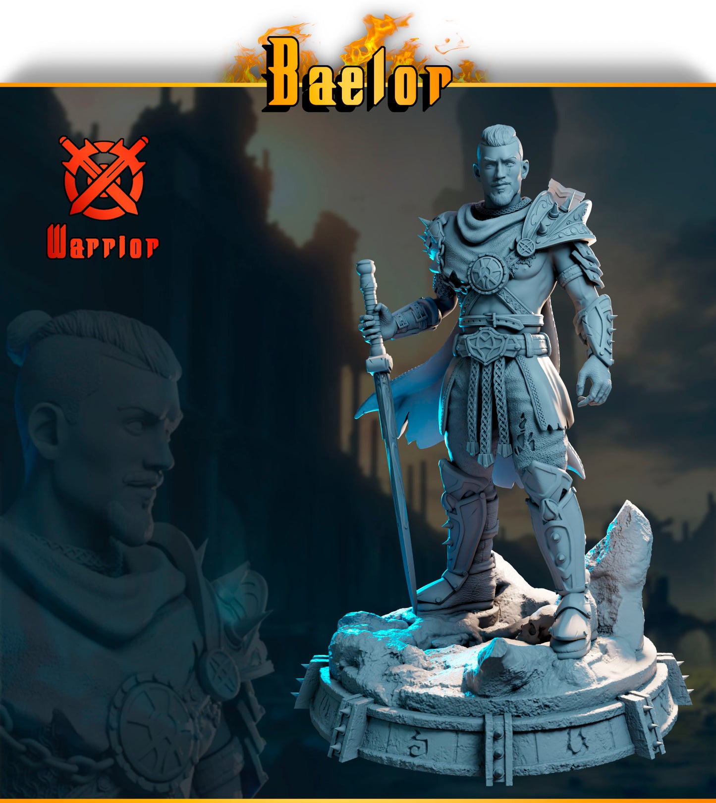 Baelor – Guardians of Destiny | Black Bird Miniatures | skala 32 mm i 75 mm | figurka kolekcjonerska