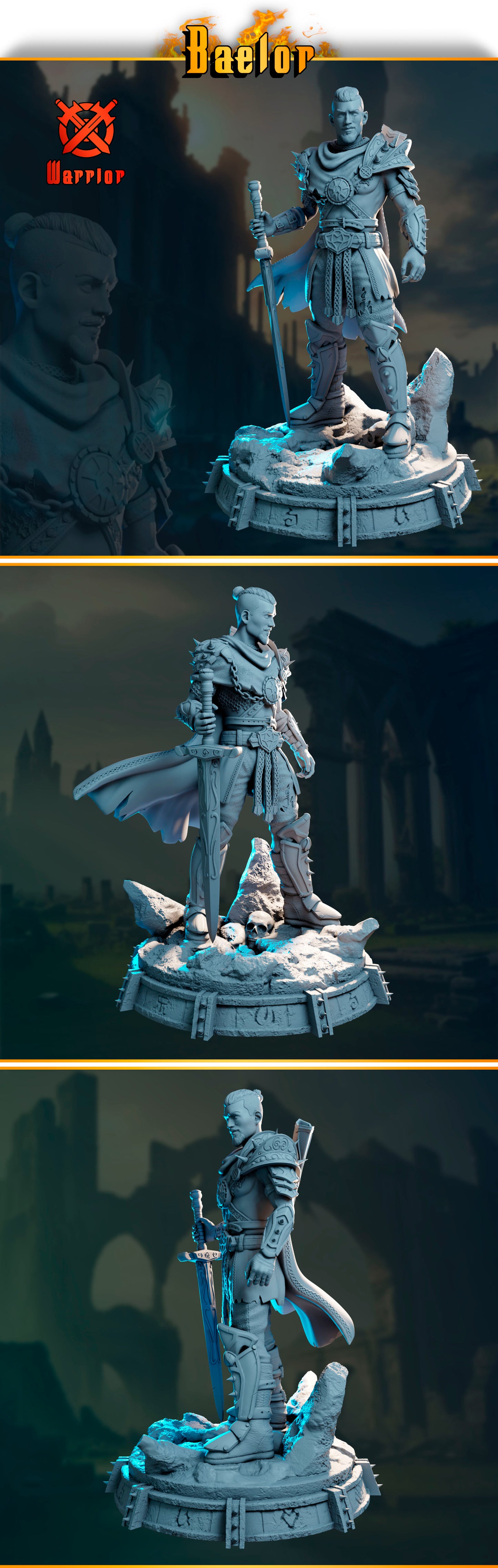 Baelor – Guardians of Destiny | Black Bird Miniatures | skala 32 mm i 75 mm | figurka kolekcjonerska