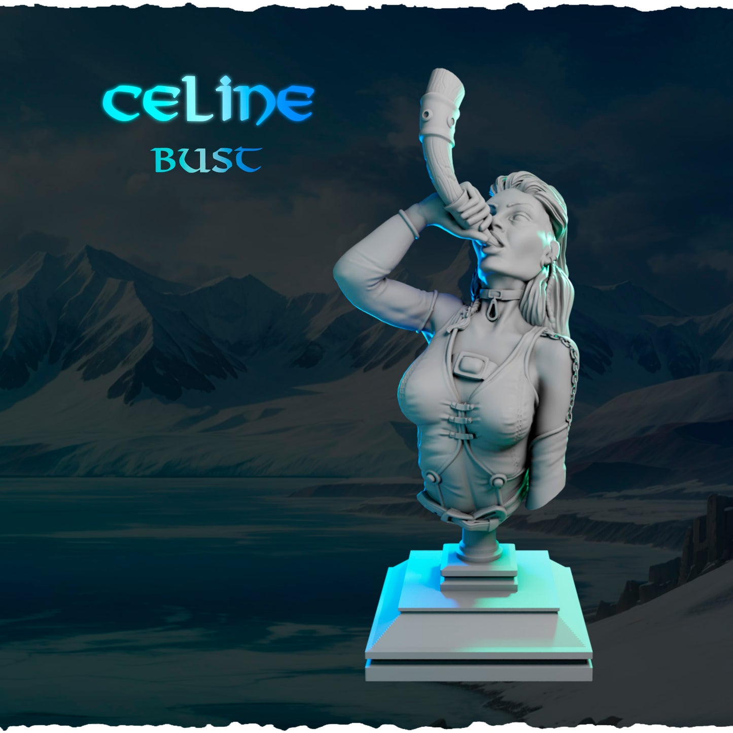 Północna Wzywająca z Rogiem — smocza rufa i zdobienia podstawki