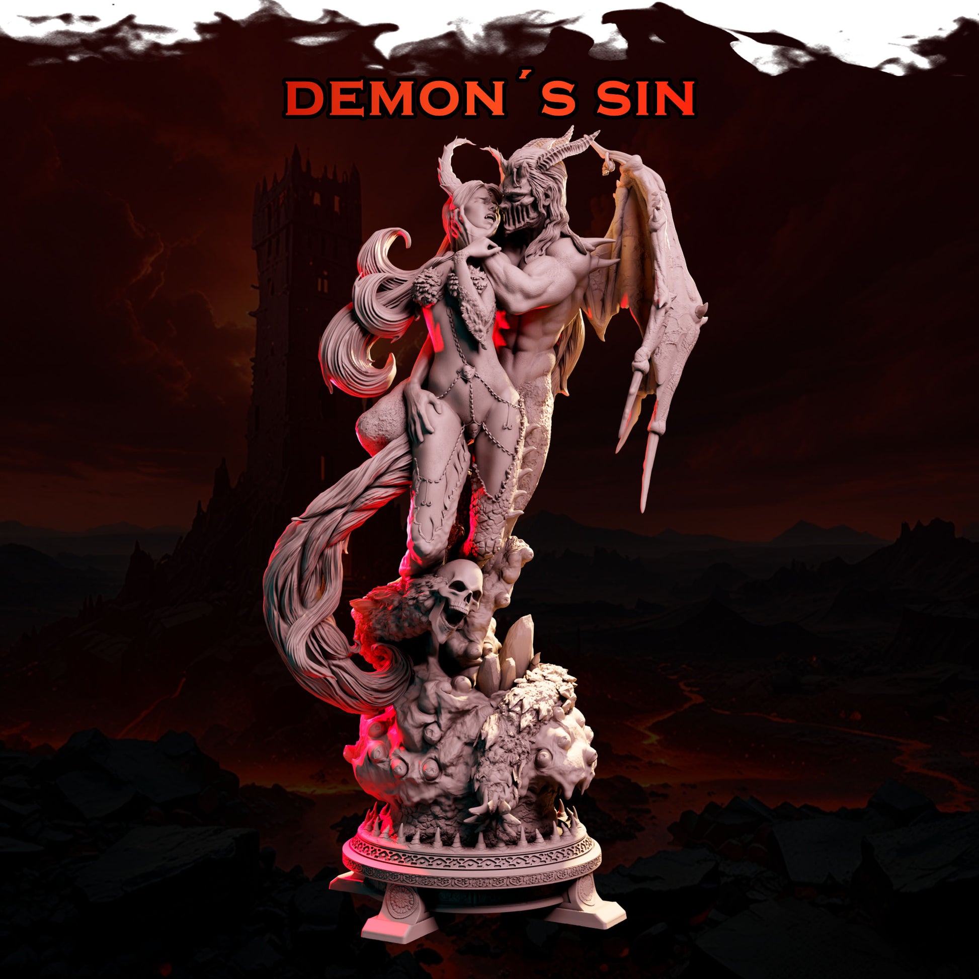 Demon’s Sin – wersja z demonicznymi skrzydłami, Black Bird Miniatures