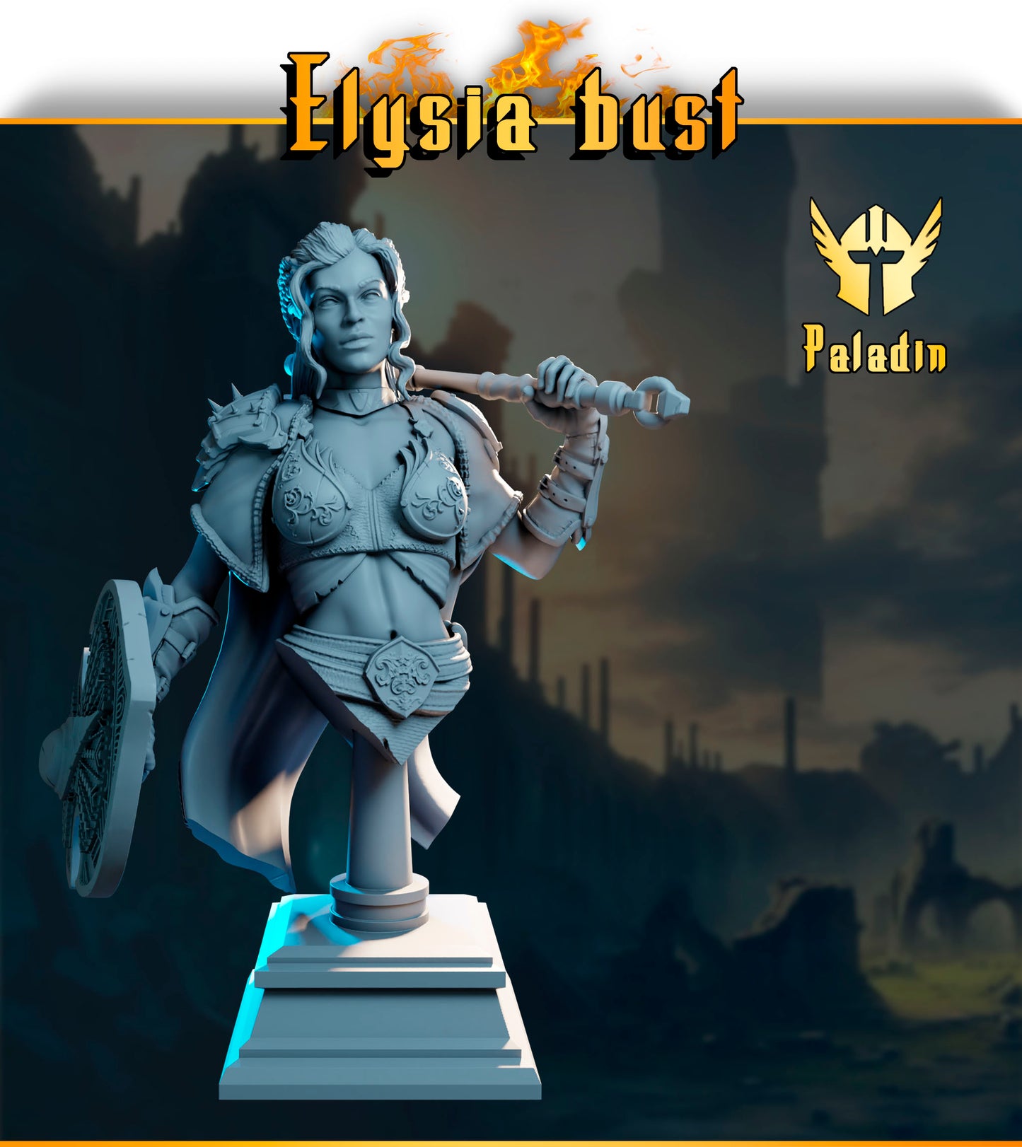 Elysia – paladynka z mieczem i tarczą, kolekcja Guardians of Destiny