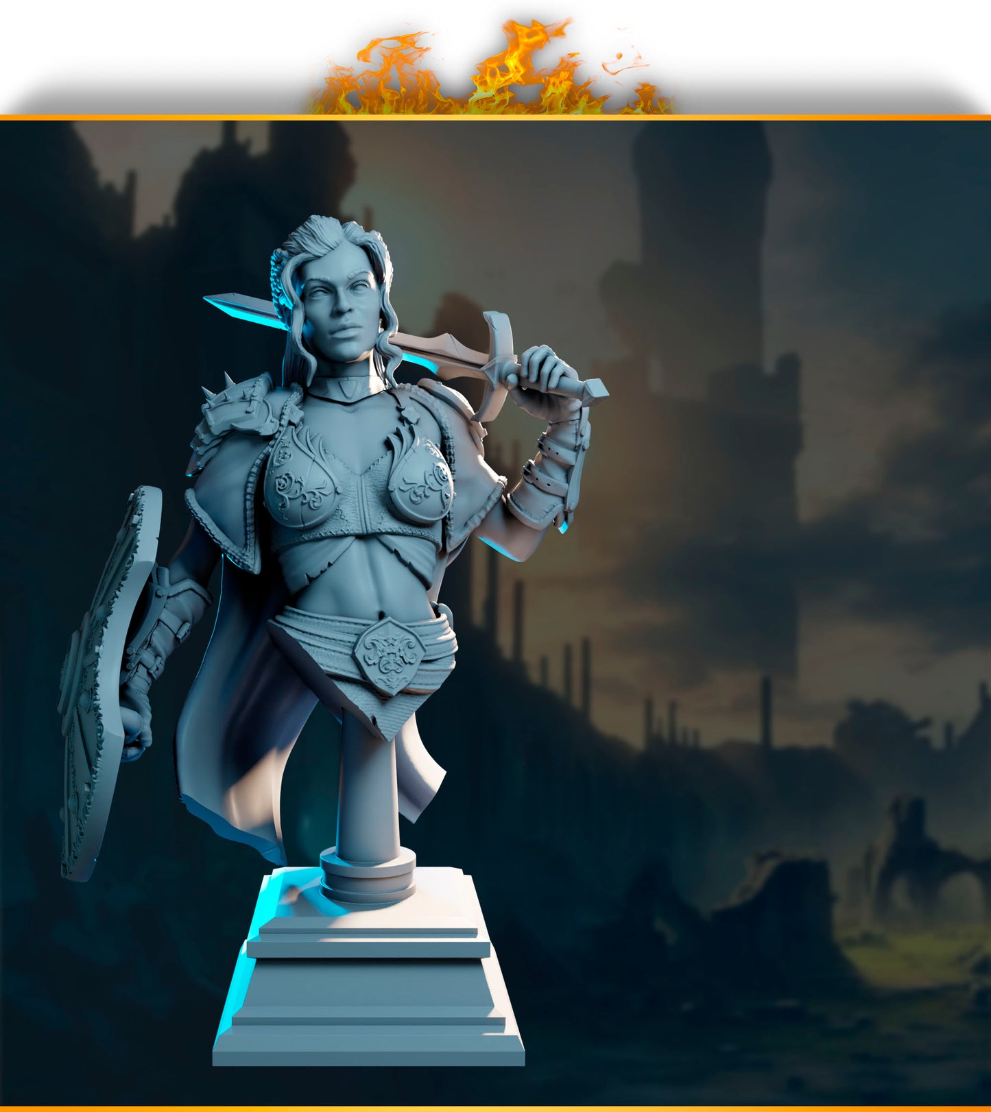 Elysia – paladynka z mieczem i tarczą, kolekcja Guardians of Destiny