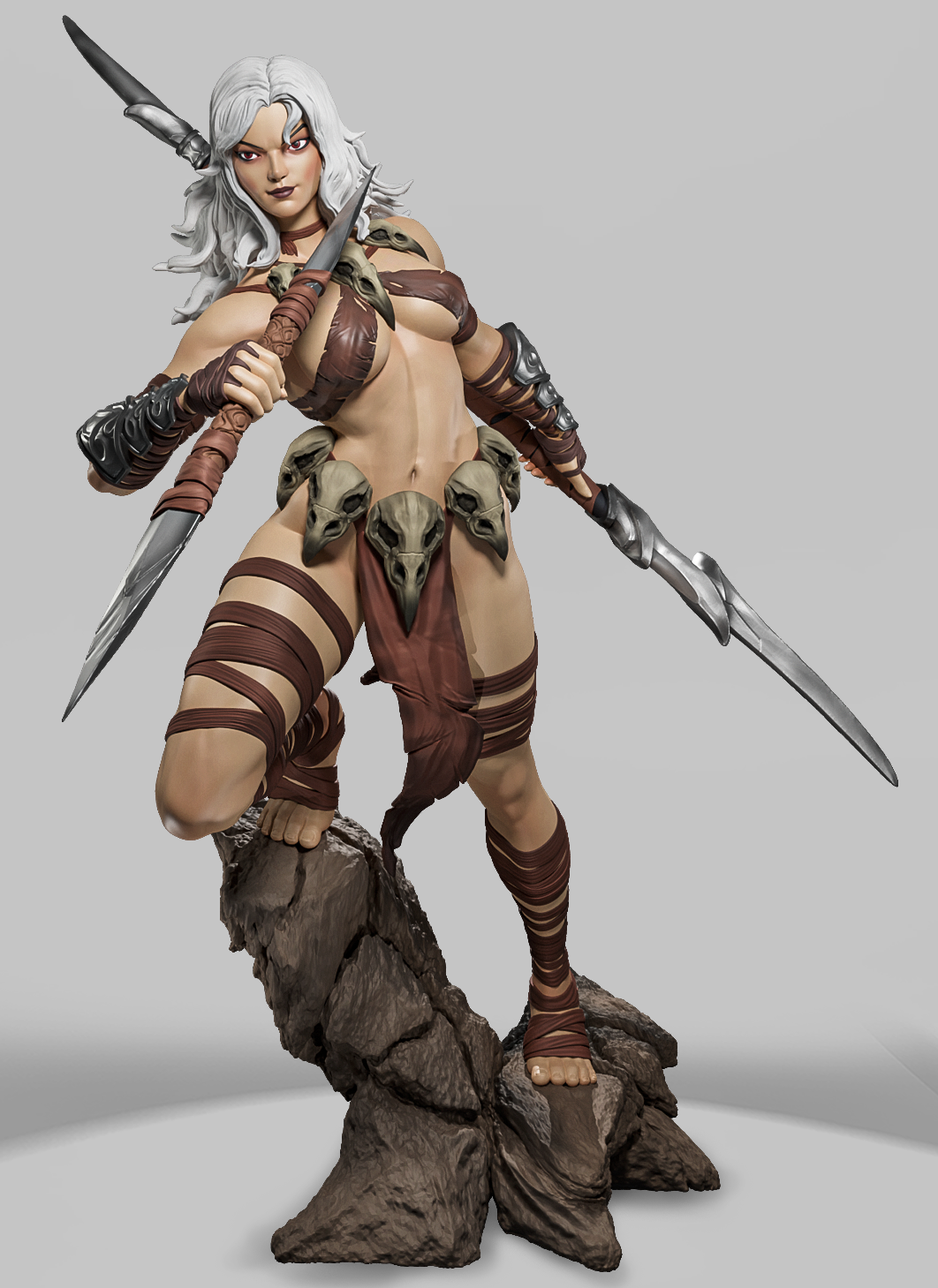 Dziką Ostrze Pustkowi – wojowniczka fantasy – figurka 32 mm / 75 mm