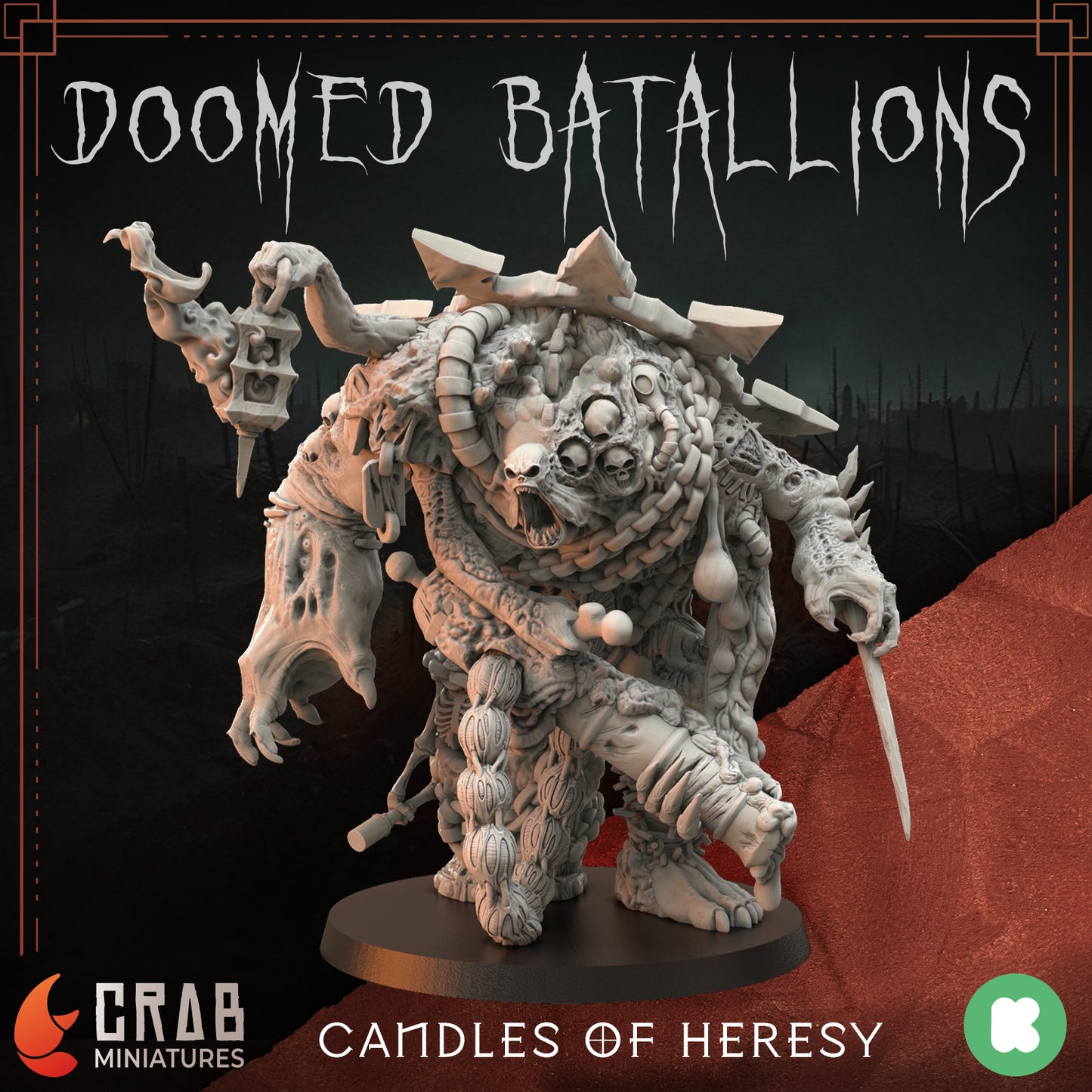 Candles of Heresy zestaw grimdarkowych figurek 32 mm Trench Crusade