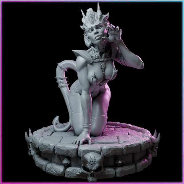 Zyraelle – Queens of Chaos – Figurka 32mm / 75mm – Black Bird Miniatures (Kopia)