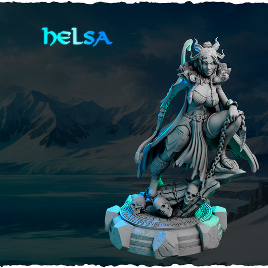 Północna Władczyni z Rogami — podstawka z czaszkami i łańcuchami