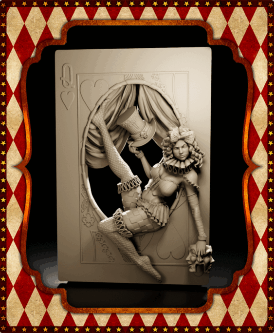 Sabrina – Circus of Madness | Black Bird Miniatures | figurka kolekcjonerska 32 mm / 75 mm / popiersie