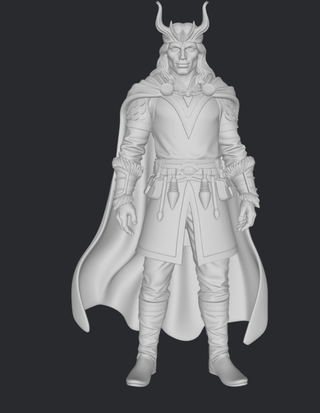 Nordycki bóg iluzji i chaosu – surowa figurka