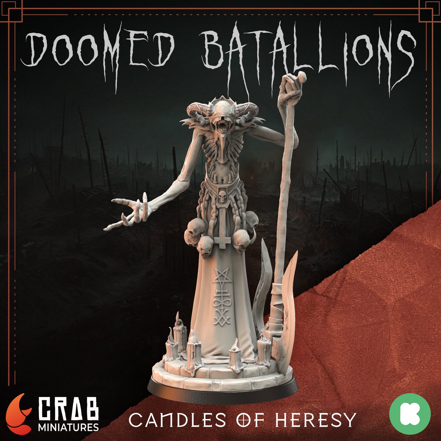 Candles of Heresy zestaw grimdarkowych figurek 32 mm Trench Crusade