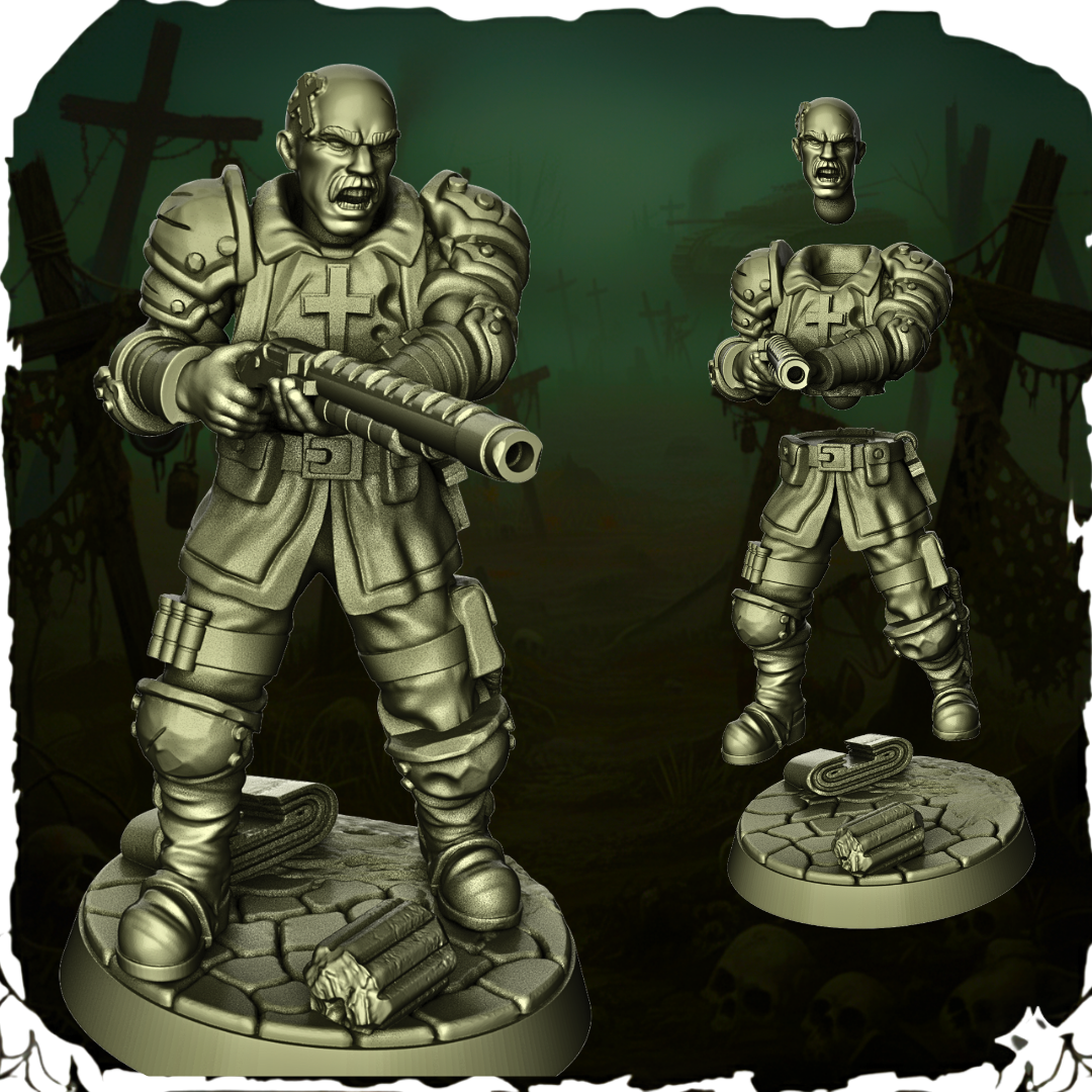 Papal State Shotgun Infantry – Trench Crusade – figurka 32mm