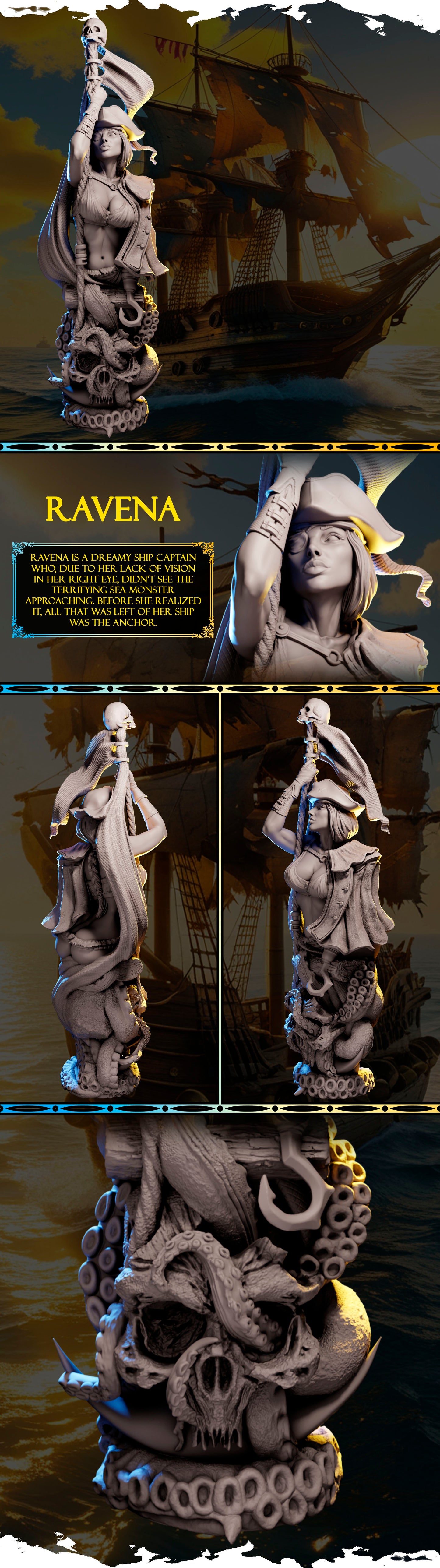 Ravena — Ladies of the Arcane (Black Bird Miniatures)