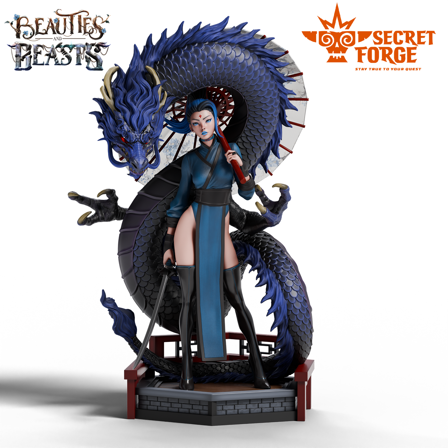 Figurka Luna – Opiekunka smoków – Secret Forge | miniatura kolekcjonerska 75mm / 112mm