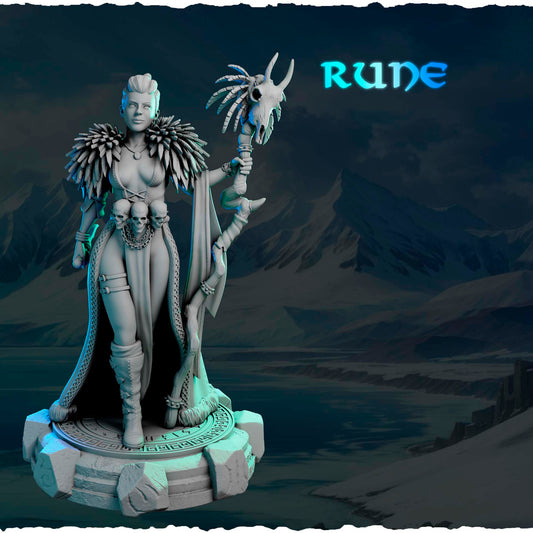 Północna Szamanka z Berłem Czaszki — runiczna podstawka