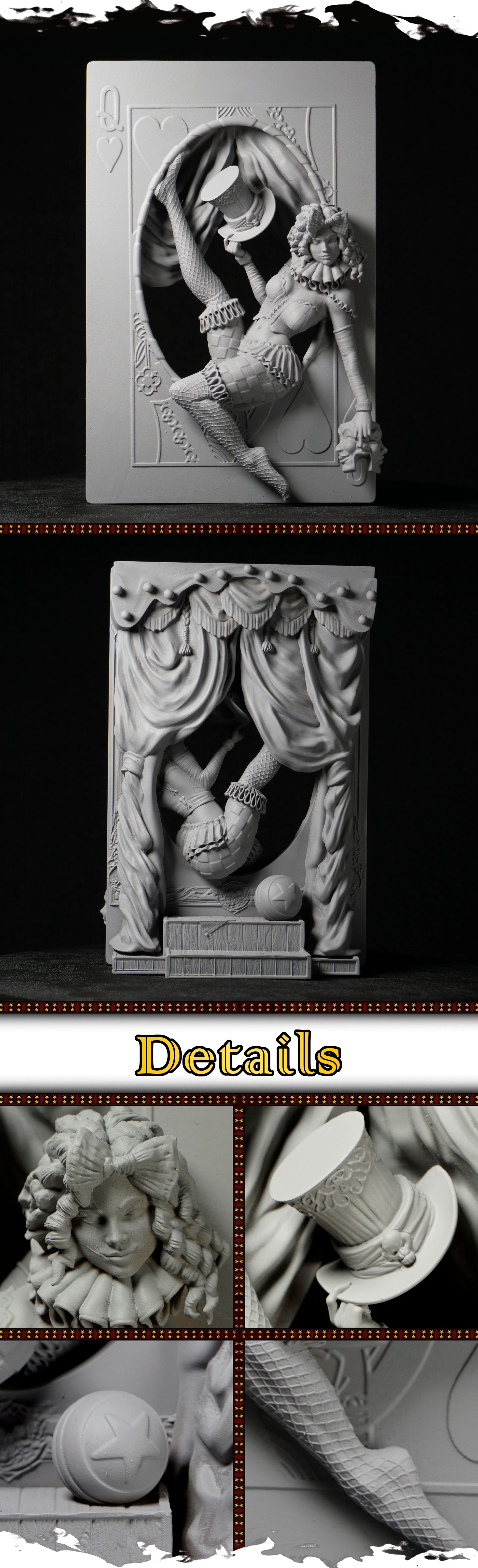 Sabrina – pomalowany model w stylu mrocznego cyrku, Black Bird Miniatures