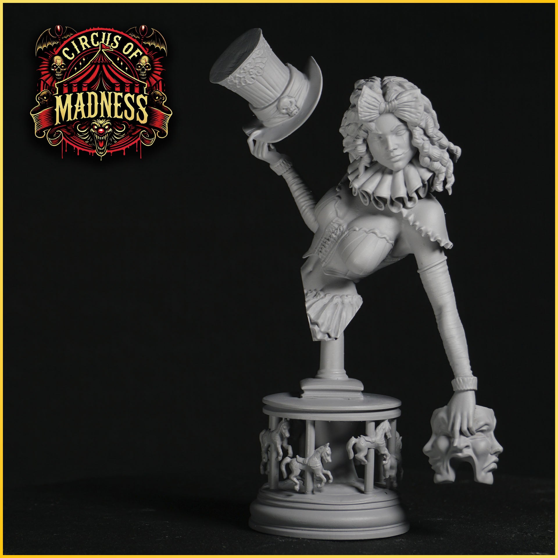 Sabrina – pomalowany model w stylu mrocznego cyrku, Black Bird Miniatures