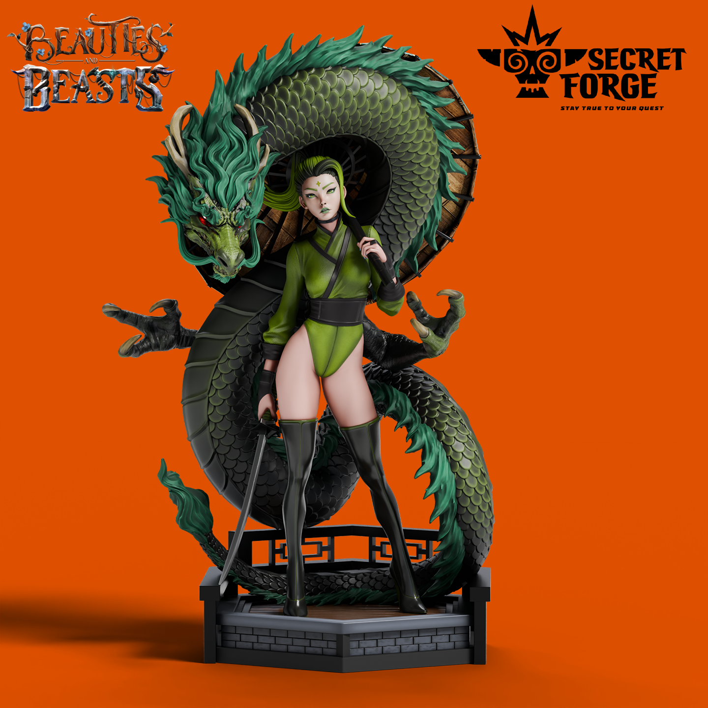 Figurka Luna – Strażniczka smoka – Secret Forge | miniatura kolekcjonerska 75mm / 112mm