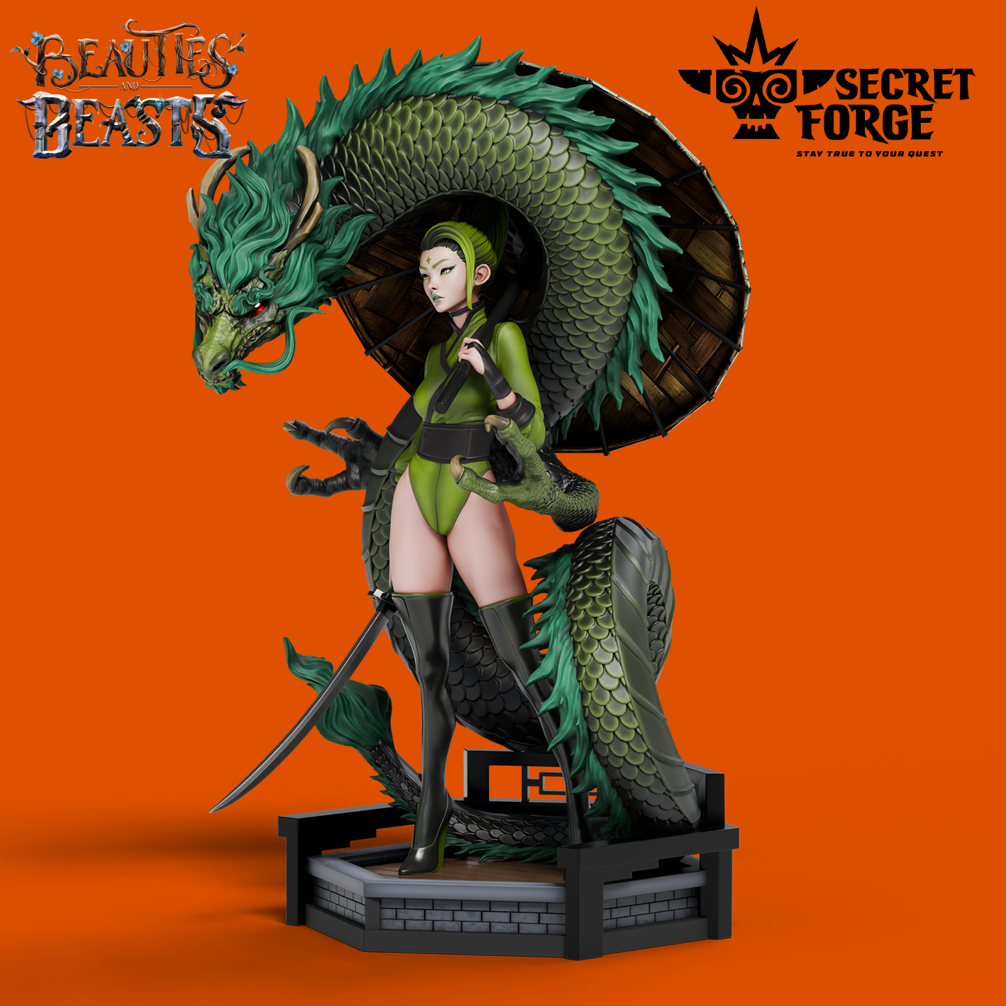 Figurka Luna – Strażniczka smoka – Secret Forge | miniatura kolekcjonerska 75mm / 112mm